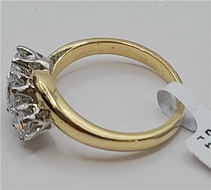 18ct Gold 0.75crt diamond ring Size L sh25729b