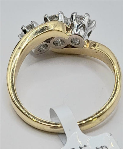 18ct Gold 0.75crt diamond ring Size L sh25729b