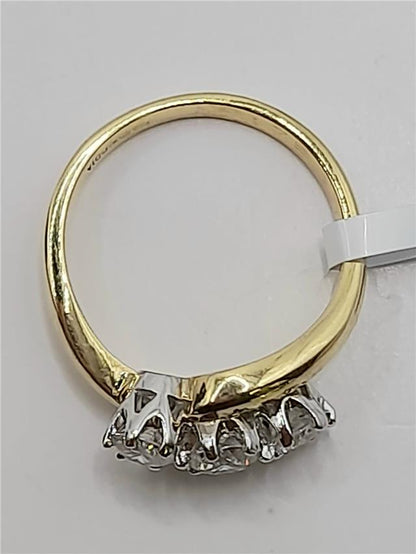 18ct Gold 0.75crt diamond ring Size L sh25729b