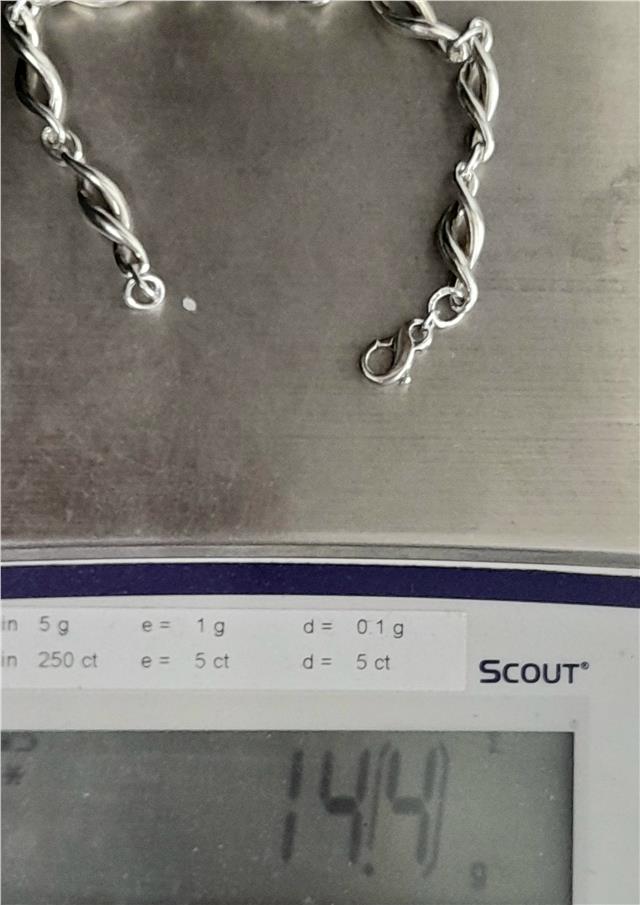 Silver bracelet 19cm 14.4g sh26111b
