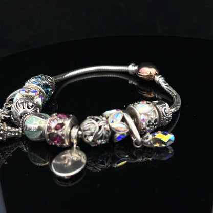 925 silver Chamilia charm bracelet sh25621b