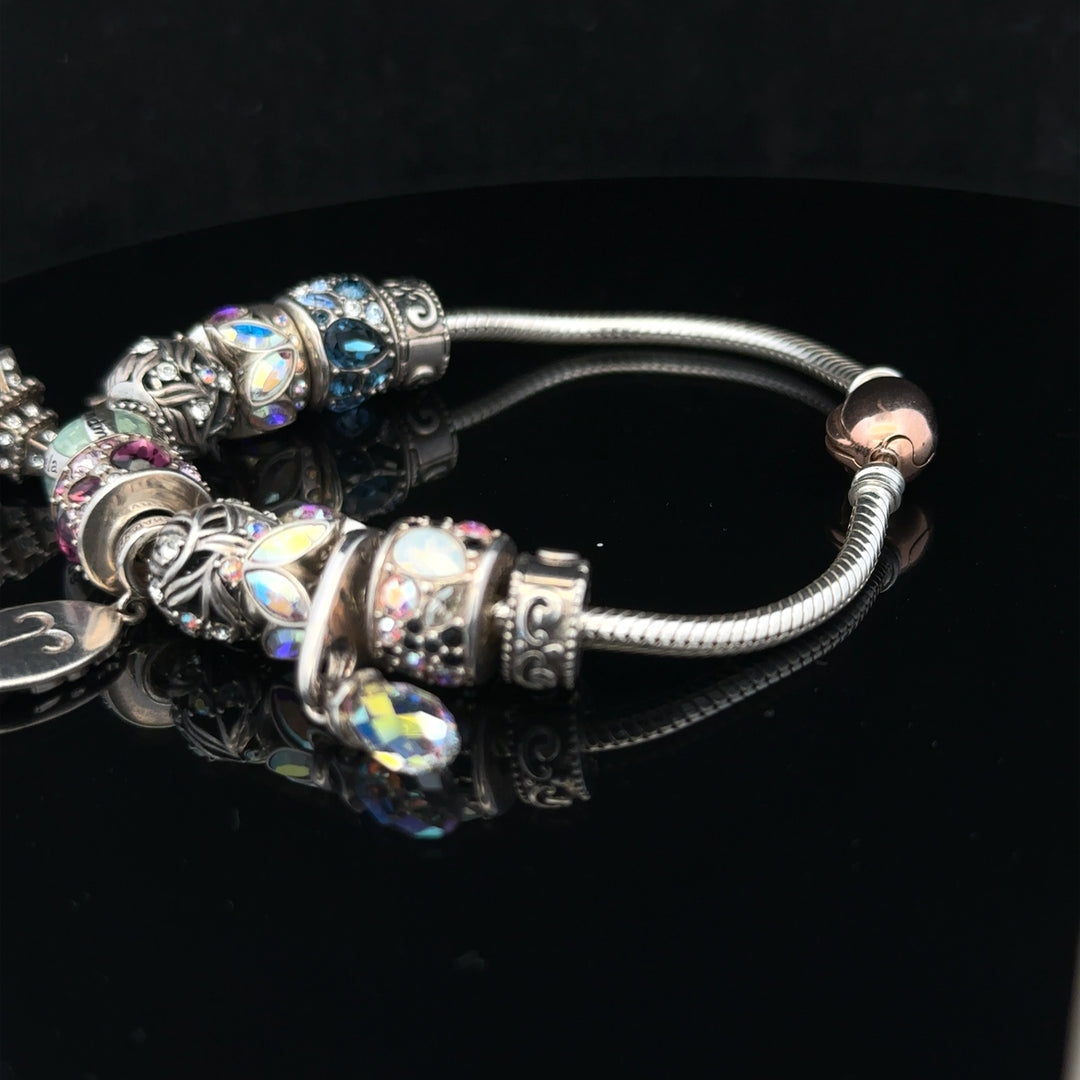 925 silver Chamilia charm bracelet sh25621b