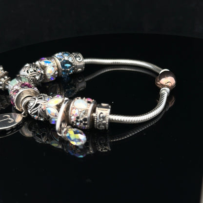 925 silver Chamilia charm bracelet sh25621b