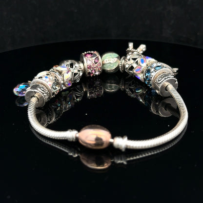 925 silver Chamilia charm bracelet sh25621b