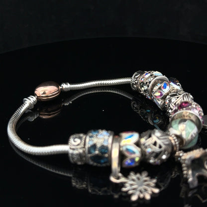 925 silver Chamilia charm bracelet sh25621b