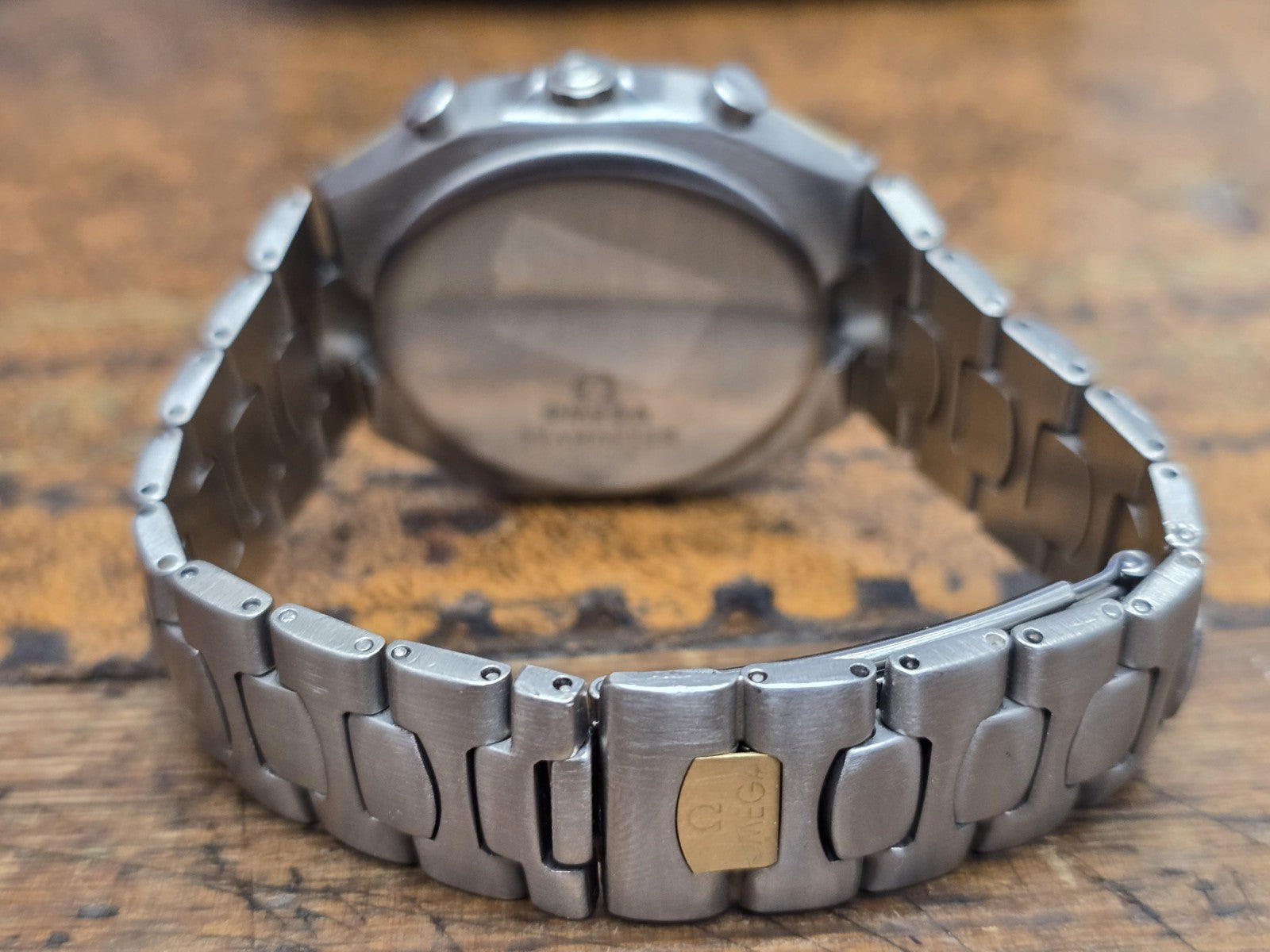 omega seamaster polaris chronograph Boxedand Card (Sh25167l)