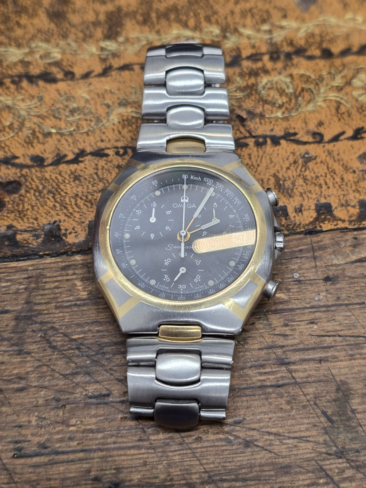 omega seamaster polaris chronograph Boxedand Card (Sh25167l)