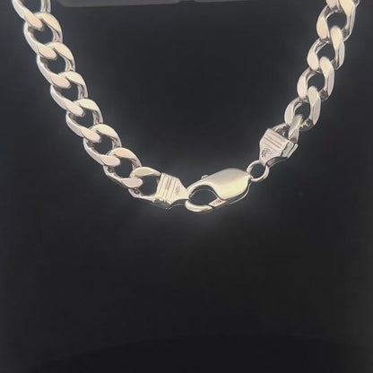 925 silver curb bracelet 32.6g 23cm sh24719b