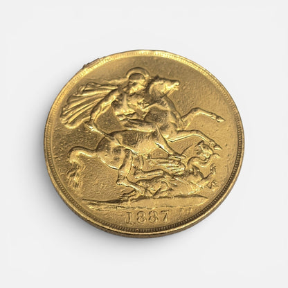 1887 Double Soveriegn Coin (Sh25142l)