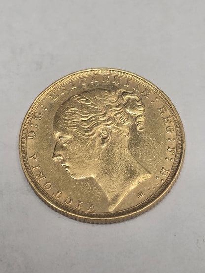 1887 Full Sovereign Coin, Weight 8g, (Sh26697b)