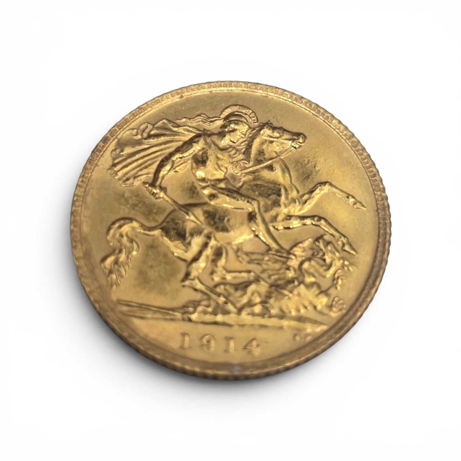 1914 Half Soveriegn Coin, Weight 4g (Sh26693b)