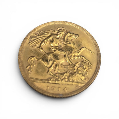 1914 Half Soveriegn Coin, Weight 4g (Sh26693b)