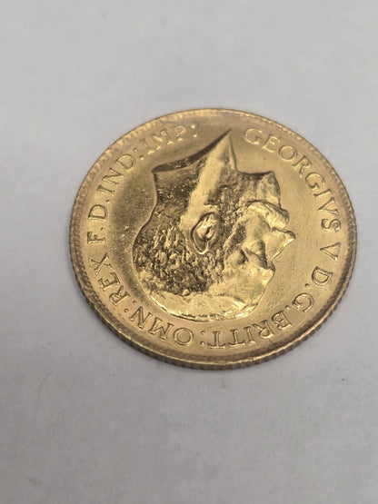 1914 Half Soveriegn Coin, Weight 4g (Sh26693b)