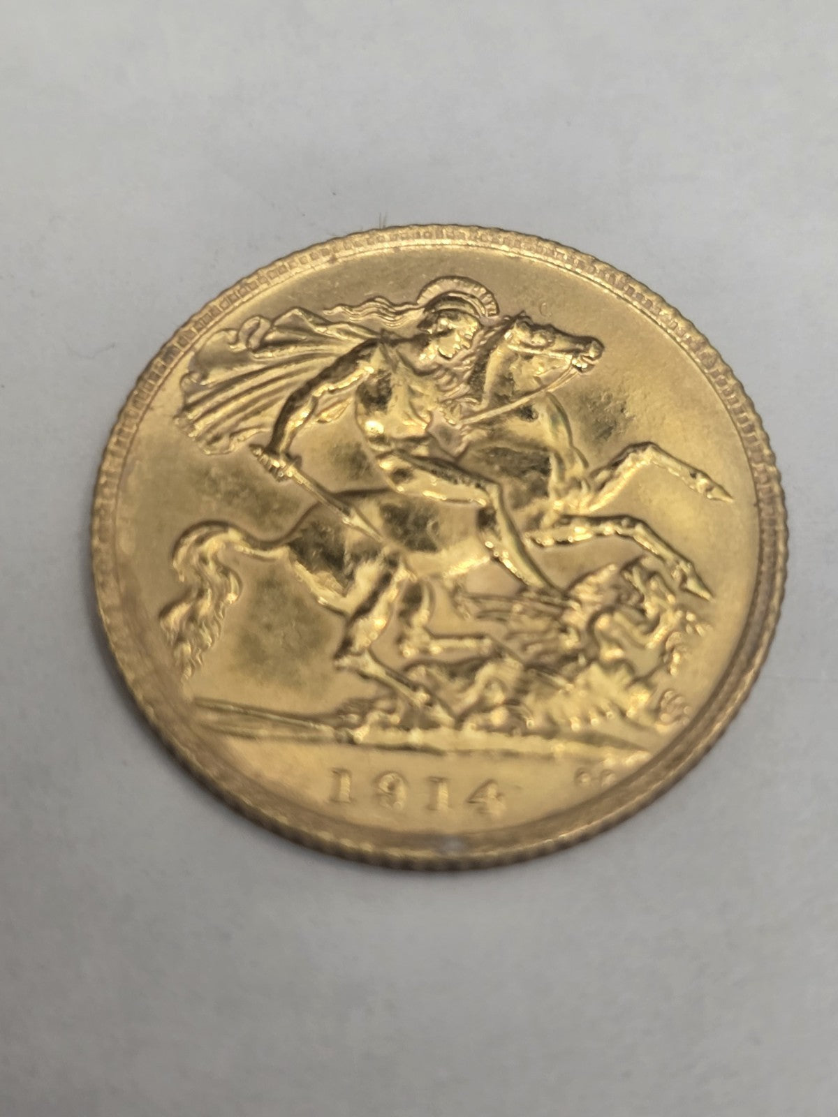 1914 Half Soveriegn Coin, Weight 4g (Sh26693b)
