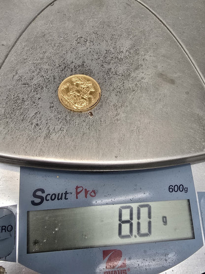 1920 Full Sovereign Coin. Weight 8g, Sh26611b