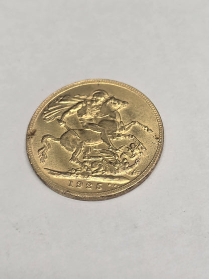 1925 Full Sovereign Coin, Weight 8g (Sh26696b)
