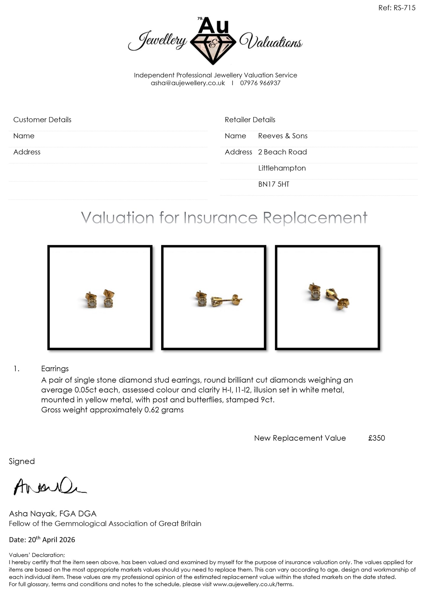 9ct yellow gold diamond stud earings sh26266b