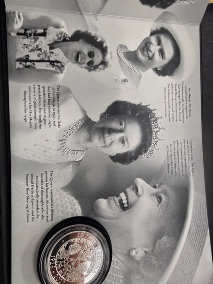 Silver proof coin in memoriam HM Queen elizabeth (sh26850b)