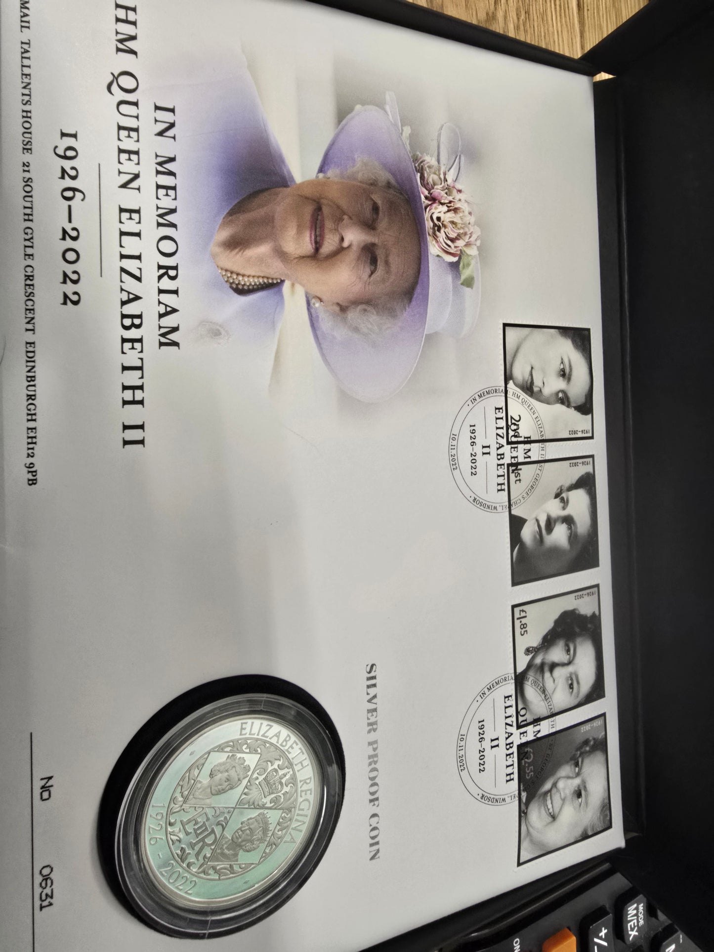 Silver proof coin in memoriam HM Queen elizabeth (sh26850b)