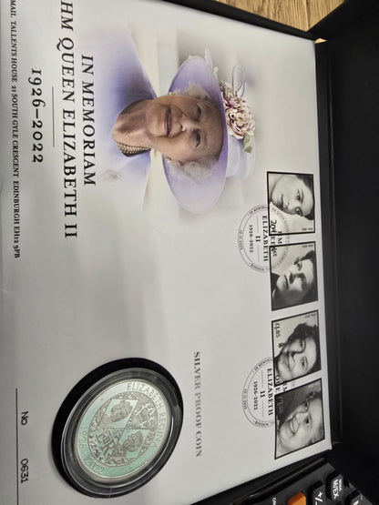 Silver proof coin in memoriam HM Queen elizabeth (sh26850b)