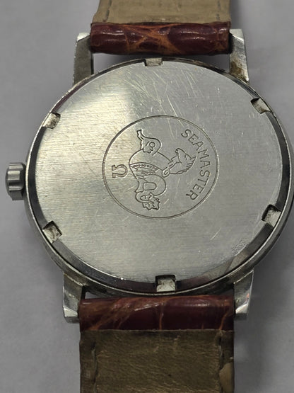 Vintage omega seamaster 600, Swiss made, brown leather strap (sh26900b)