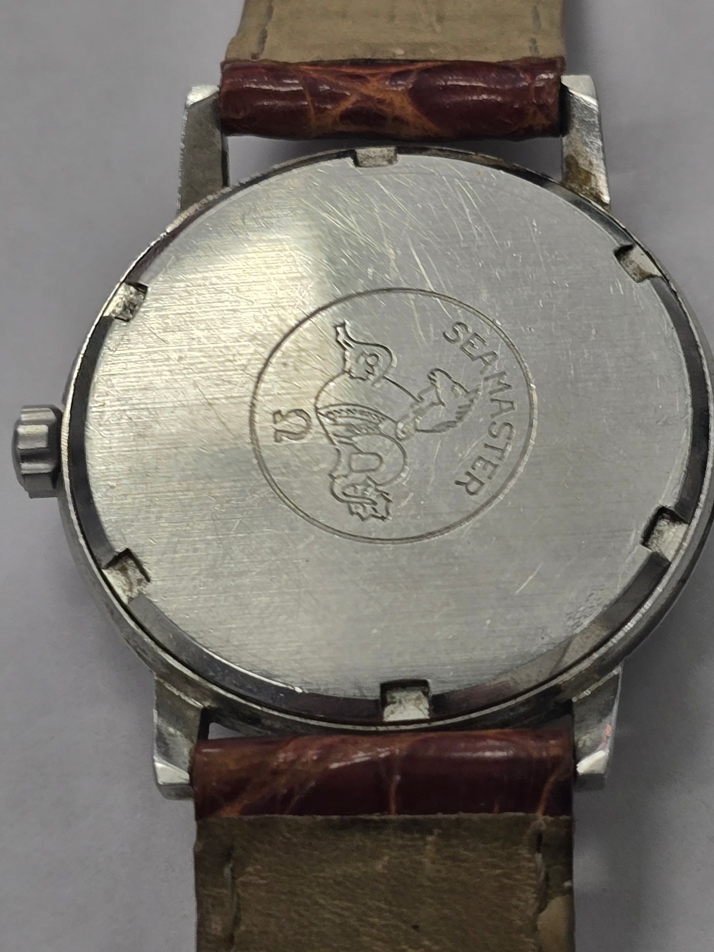 Vintage omega seamaster 600, Swiss made, brown leather strap (sh26900b)