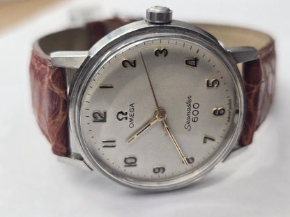 Vintage omega seamaster 600, Swiss made, brown leather strap (sh26900b)