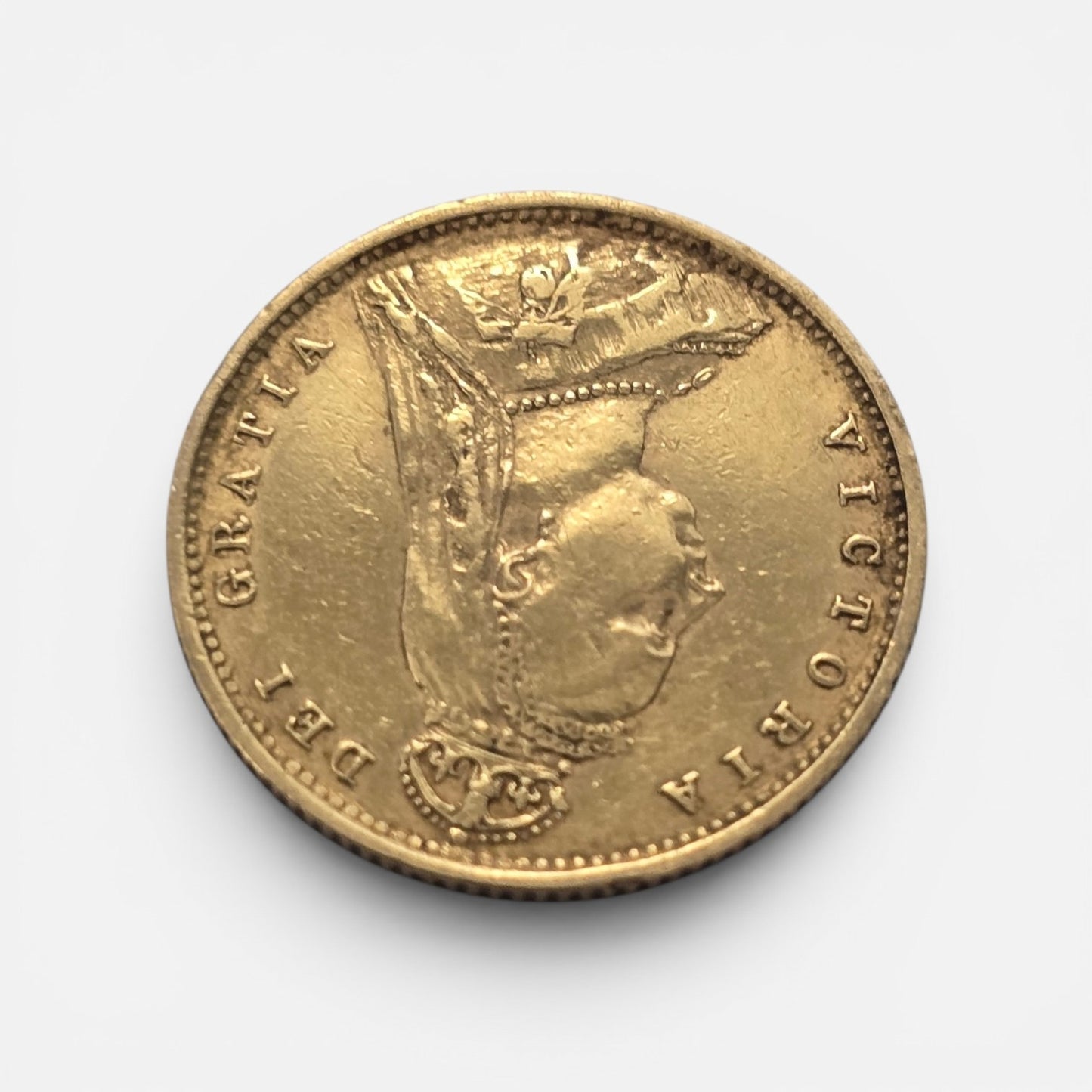 1890 half sovereign coin, queen Victoria (sh26868b)