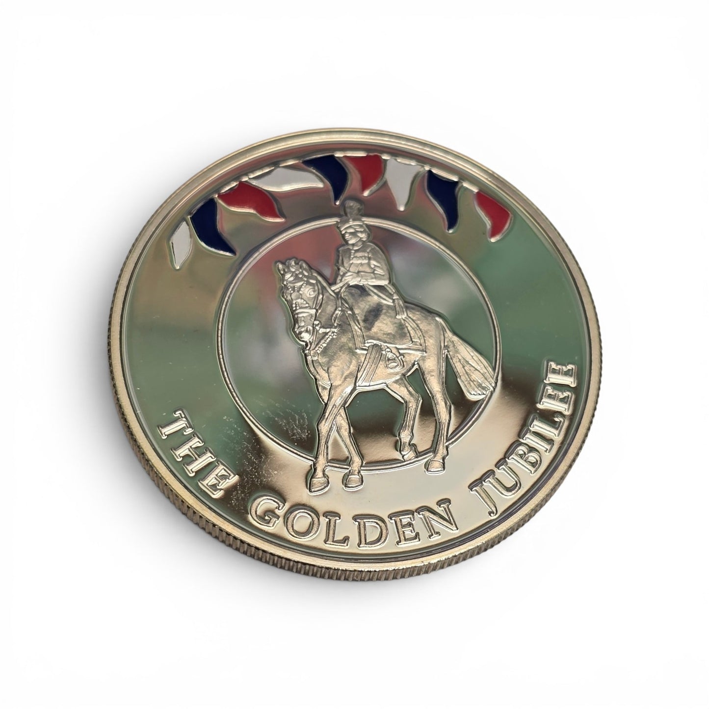 Silver 50 pence golden jubilee coin, 2002.(sh25112l)