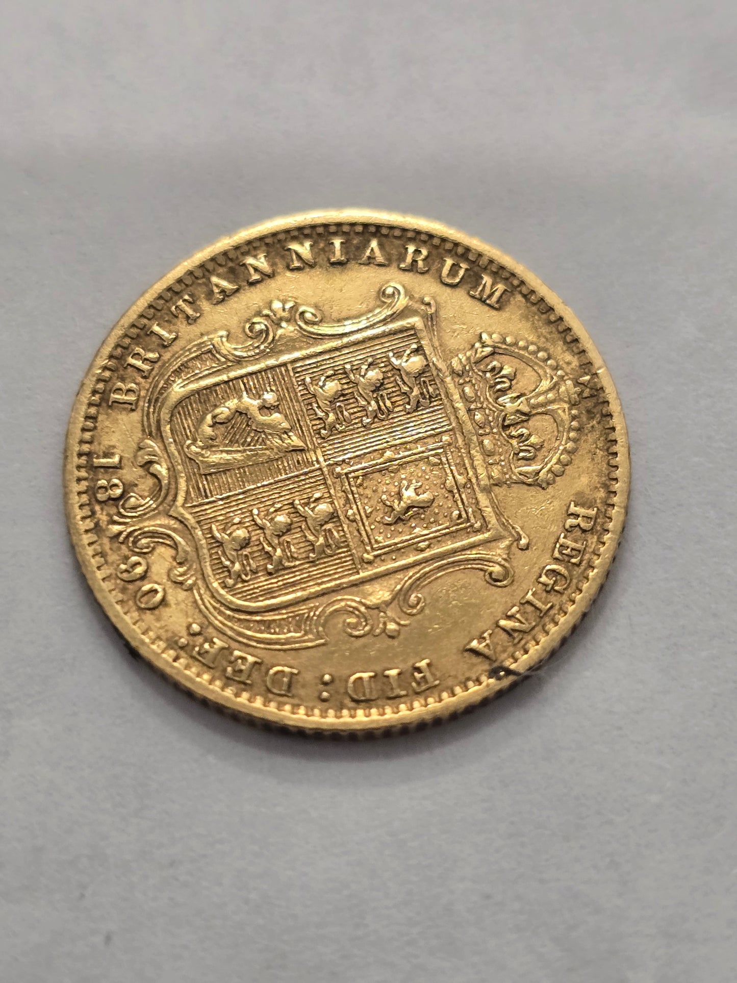 1890 half sovereign coin, queen Victoria (sh26868b)