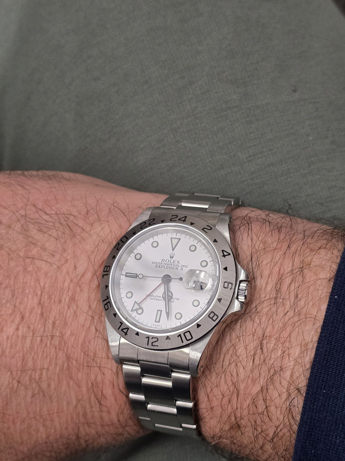 rolex explorer 2, Model 16570, polar swiss only, Age 1999,  (Sh26725b)