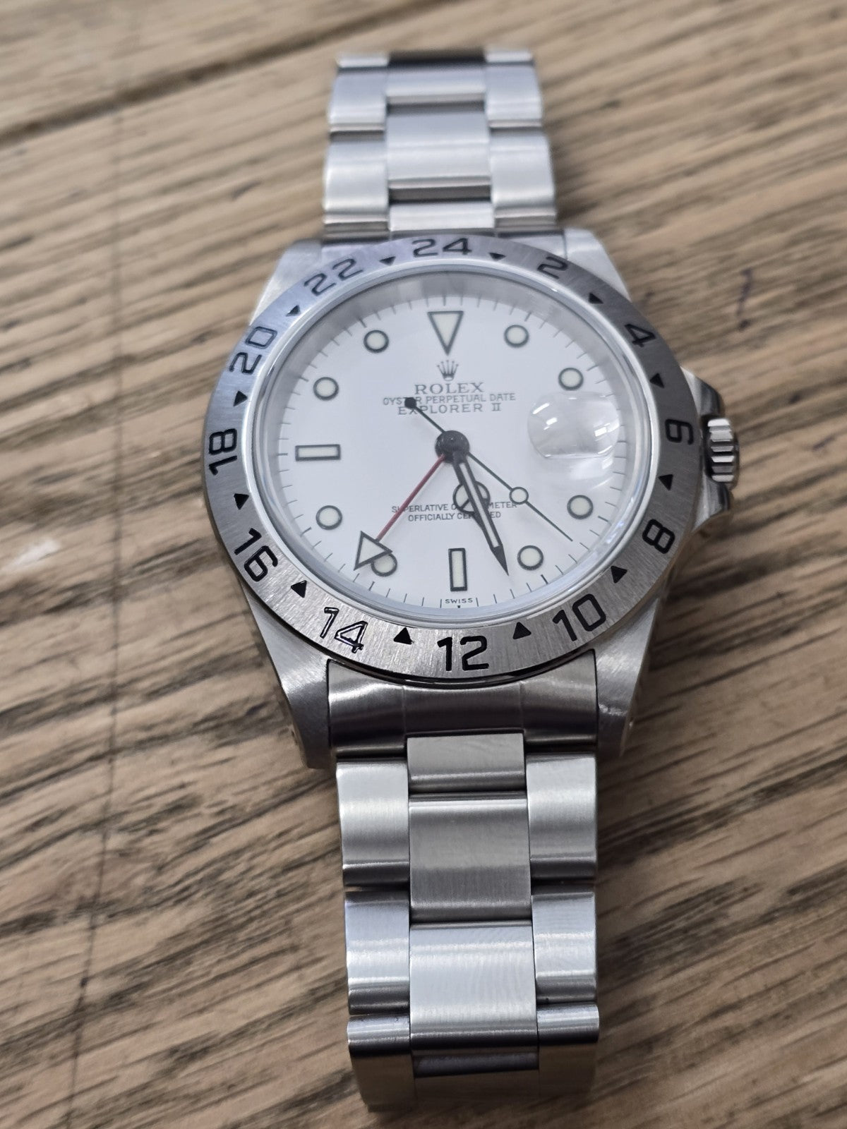 rolex explorer 2, Model 16570, polar swiss only, Age 1999,  (Sh26725b)