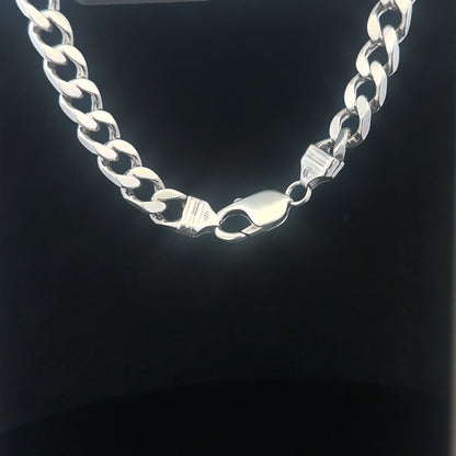 925 silver curb bracelet 32.6g 23cm sh24719b