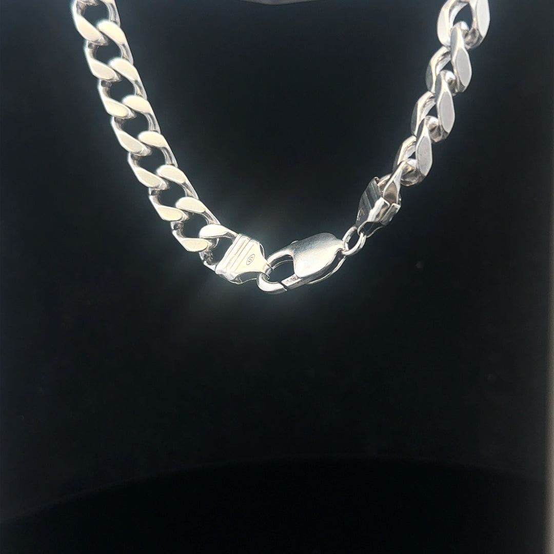 925 silver curb bracelet 32.6g 23cm sh24719b