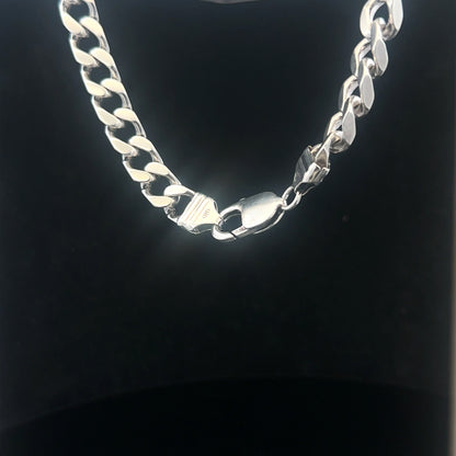 925 silver curb bracelet 32.6g 23cm sh24719b
