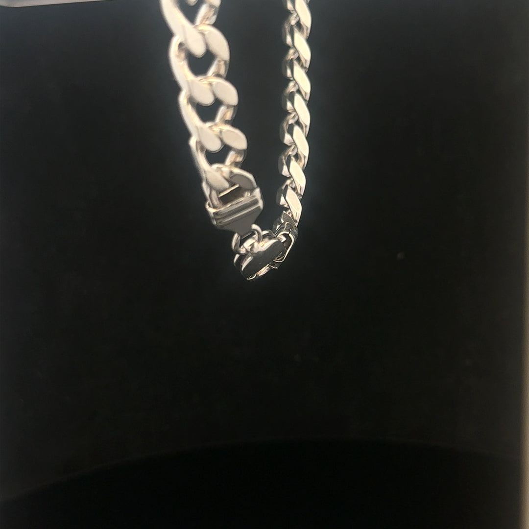 925 silver curb bracelet 32.6g 23cm sh24719b