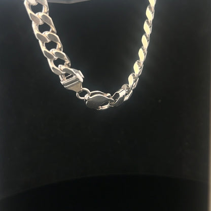 925 silver curb bracelet 32.6g 23cm sh24719b