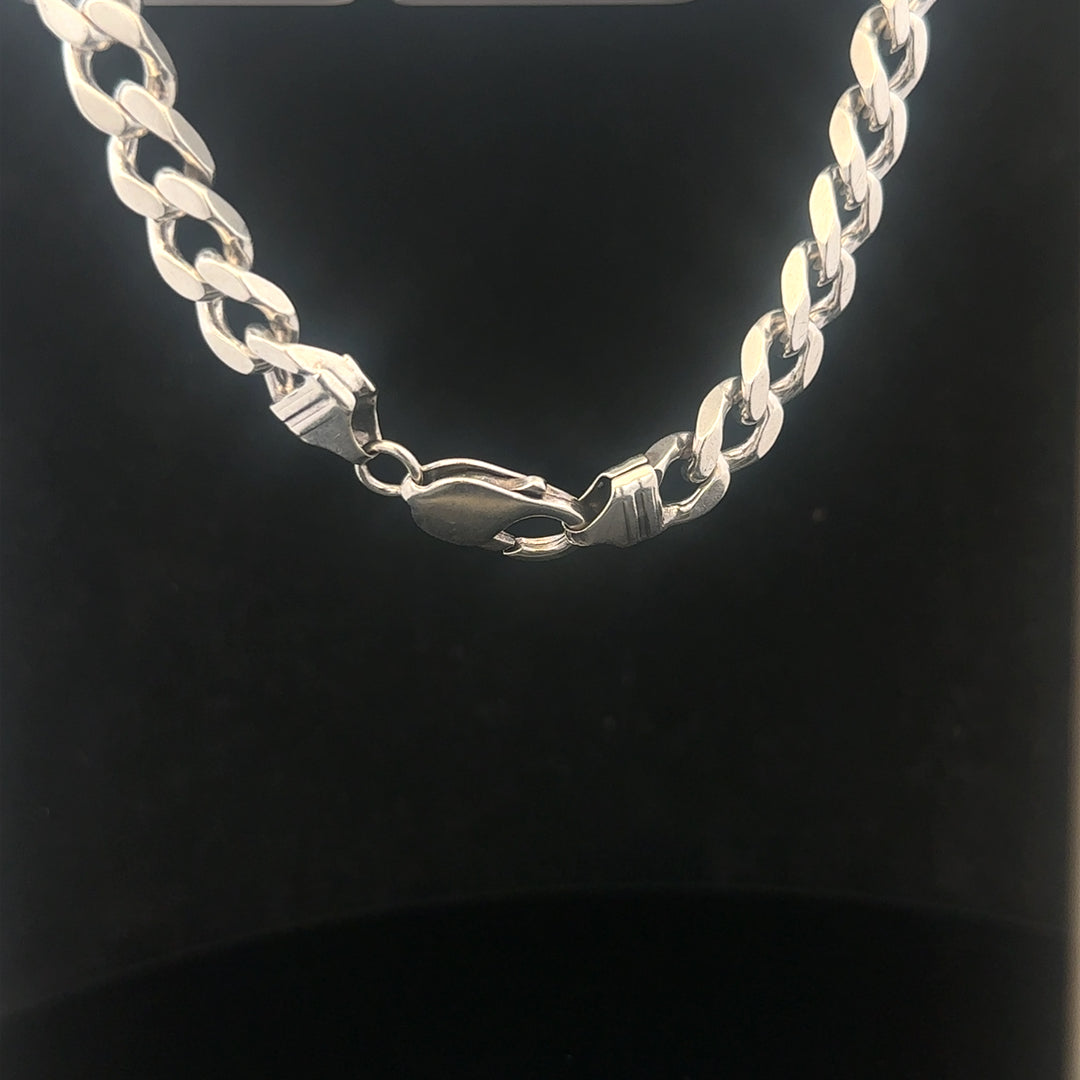 925 silver curb bracelet 32.6g 23cm sh24719b