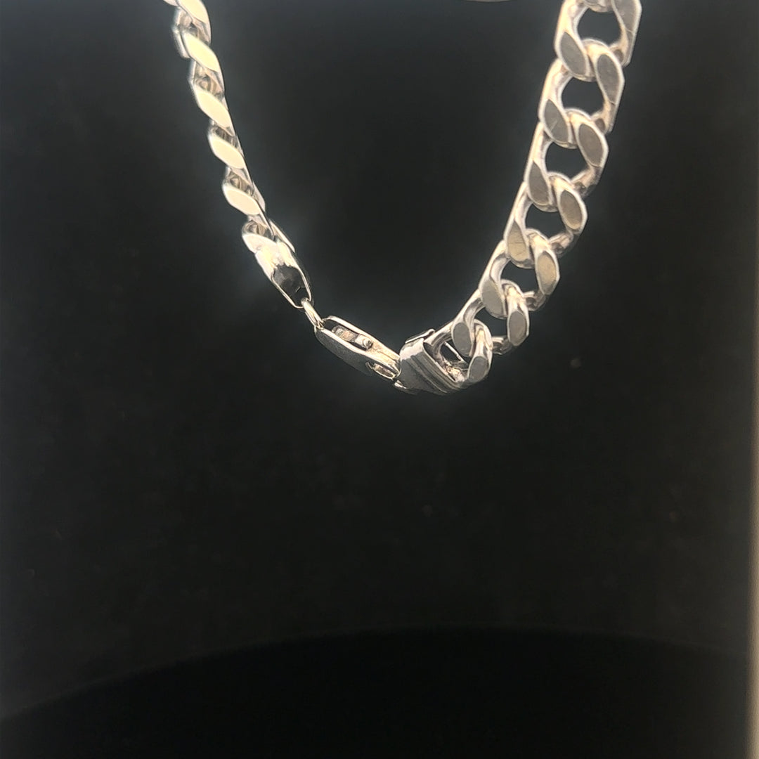 925 silver curb bracelet 32.6g 23cm sh24719b