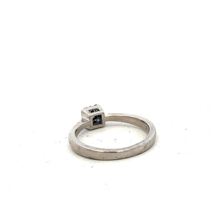 9ct white gold 15pts diamond ring size K1/2 (sh900478l)