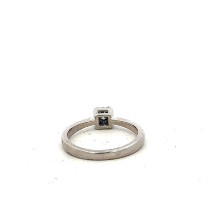 9ct white gold 15pts diamond ring size K1/2 (sh900478l)