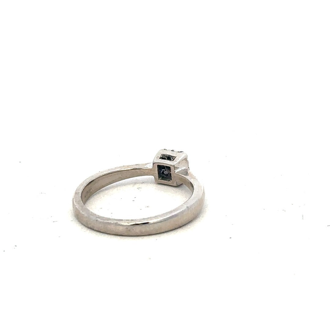 9ct white gold 15pts diamond ring size K1/2 (sh900478l)