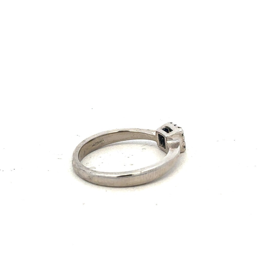 9ct white gold 15pts diamond ring size K1/2 (sh900478l)