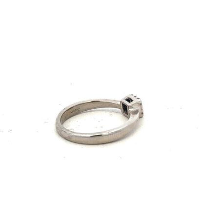 9ct white gold 15pts diamond ring size K1/2 (sh900478l)