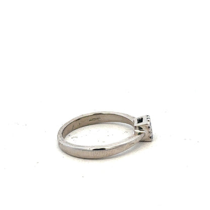 9ct white gold 15pts diamond ring size K1/2 (sh900478l)